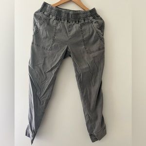 Linen blend joggers